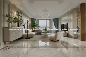 城市人家丨龙泽园190㎡法式轻奢风格设计