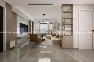 [菏泽城市人家装饰]水岸学府135㎡现代简约风格设计