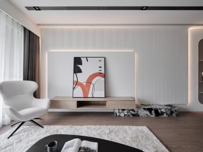 立信帝景城现代风格133平米装修案例