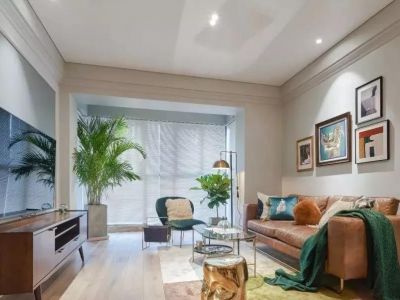 京艺源89平混搭二居装修案例