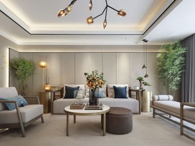 天麓160平新中式风装修案例