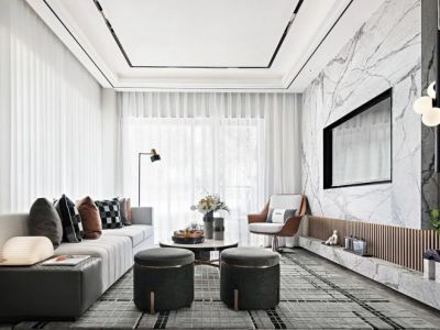 明悦华城120平现代风装修案例