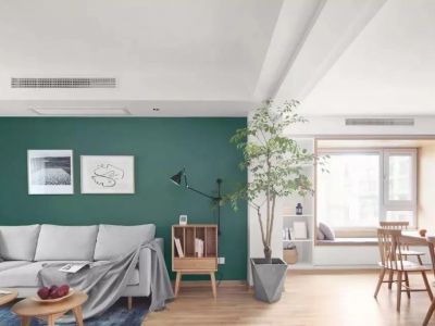 宝安山水龙城105平简约二居装修案例