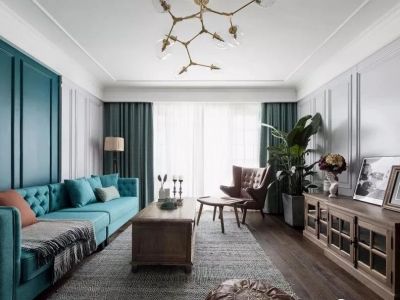 鸿信南茶御景138平方混搭三居装修案例