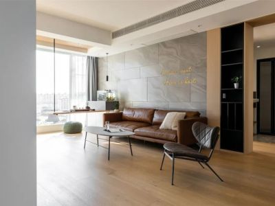 水榭丹堤90平方现代简约二居装修案例