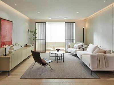 恒大海花岛111平方极简三居装修案例