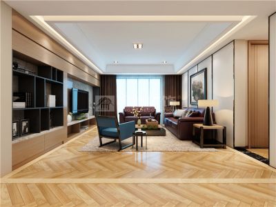 城市之光130平四居室现代风格装修案例