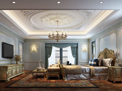 中海金湾海棠古典风格豪宅 成都别墅装修设计