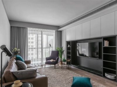 融翔·奥体城现代风格138平米三居室装修案例