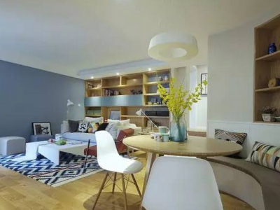 万城花开136平现代风格装修案例