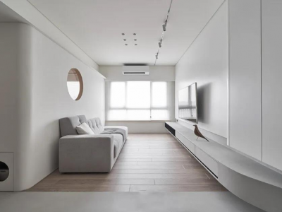 四季圣园南区137平简约风格装修案例