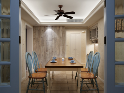 锦都花园120平美式风格装修案例