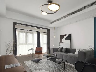 御府领誉城120平复古三居装修案例