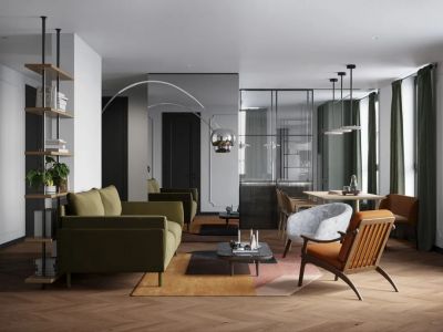 麟泰花园102平北欧风格三居室装修案例