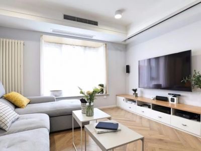 时代·水晶城现代风格110平米三居室装修案例