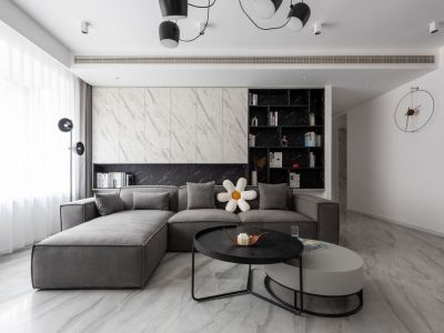 安泰华府现代风格120平米三居室装修案例