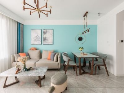 德瑞·锦绣华府现代风格110平米三居室装修案例