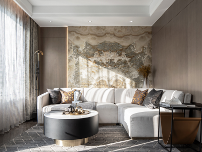 御山河小区170平三房中式装修案例