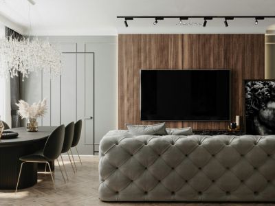 德馨园135平三居室现代装修案例