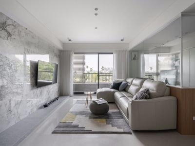 裕升·华庭现代风格114平米装修案例