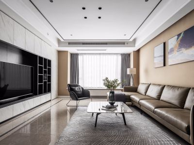 安泰·悦湖湾现代风格139平米装修案例