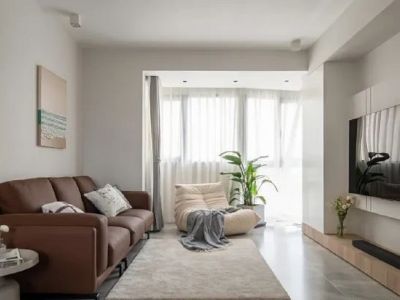 中北新都心90㎡三居室现代风格装修案例