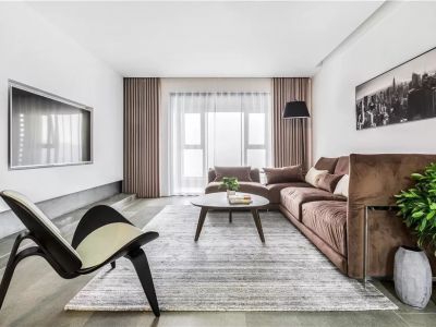 怡欣花园123㎡三居室现代风格装修案例