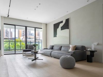 龙燕阳光城130㎡三居室现代风格装修案例