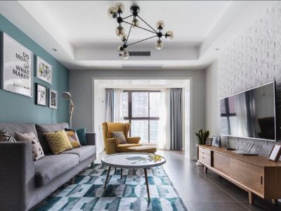 碧桂园江山域北欧风格111平米三室两厅装修案例