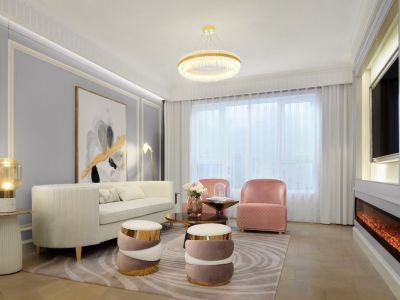 理想岭域124平现代风装修案例