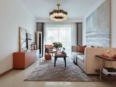 兴汇城98平现代风装修案例