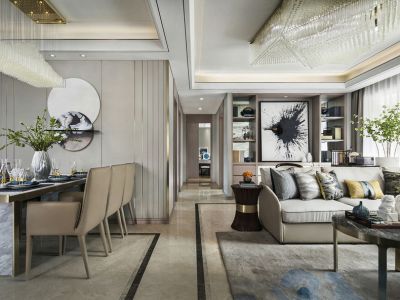 中远豪庭140平现代风装修案例