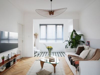 中海寰宇时代现代风格80平米二居室装修案例