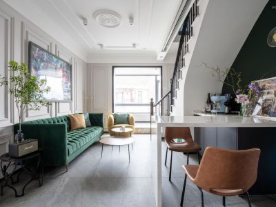 旭辉江山现代风格116平米三居室装修案例