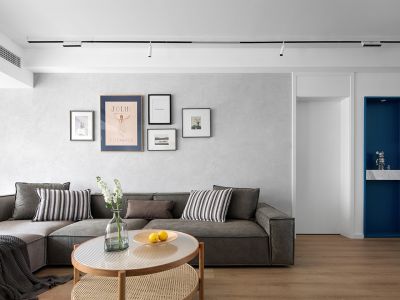 金地·卿云台现代风格136平米三居室装修案例