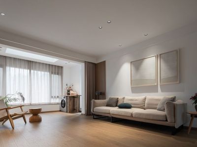 皇庭世纪160平现代原木风装修案例