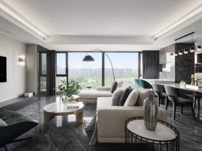 同文华庭现代风格137平米装修案例