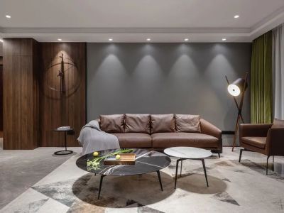 尼盛绿城春江明月现代风格142平米装修案例