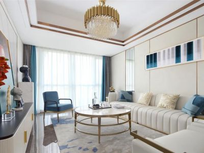 铂悦湖前现代风格138平米装修案例