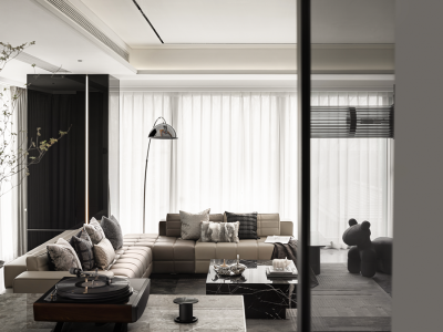 中海首开·湖光玖里现代风格125平米装修案例