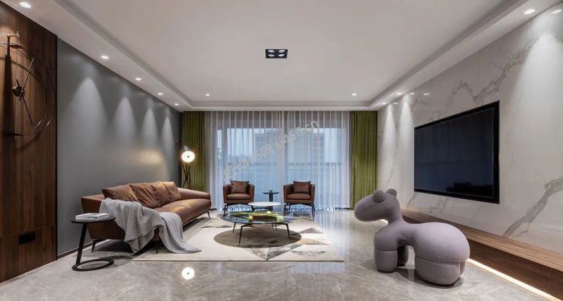 现代风格142平米客厅装修效果图