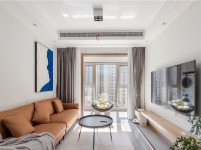 碧桂园莲湖郡88㎡三居室现代风格装修案例