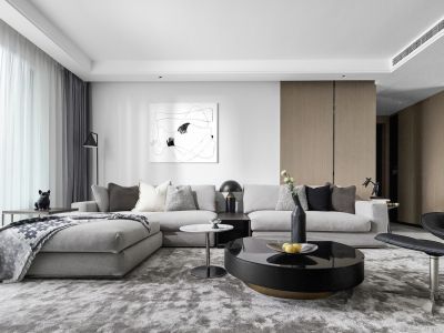 中海首开·湖光玖里北欧风格125平米装修案例