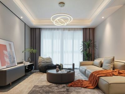 彰泰城东区113平现代风装修案例