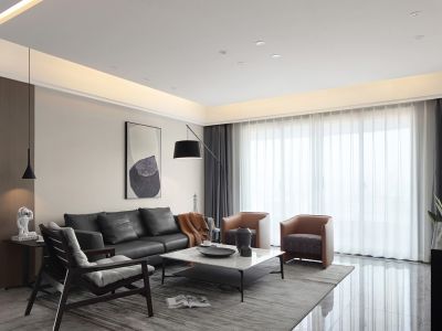 紫金书院现代风格146平米装修案例