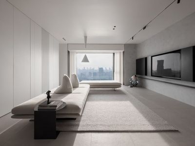 安厦漓江大美208平极简风装修案例