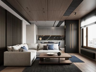 华清学府城142平现代风格四居室装修案例