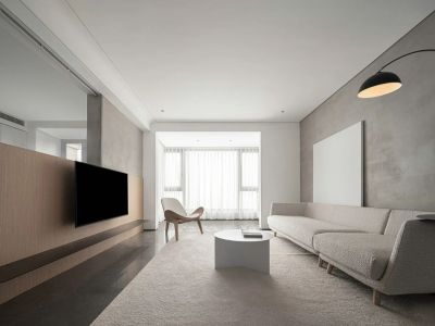 恒大城112平简约风格三居室装修案例