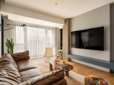 大都锦城现代风格87平米二居室装修案例