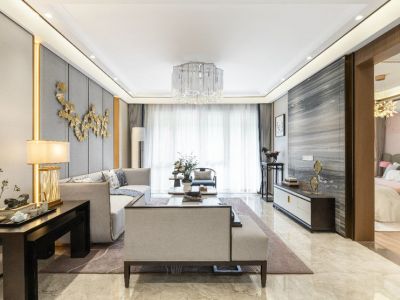 星湖名郡133新中式风装修案例